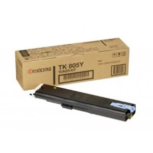 Kyocera TK805Y Yellow Laser Toner Ink Cartridge Kit