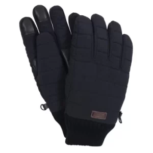 Barbour Mens Banff Quilted Gloves Black Large