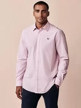 Crew Clothing Crew Classic Micro Gingham Shirt - Light Pink, Size XL, Men