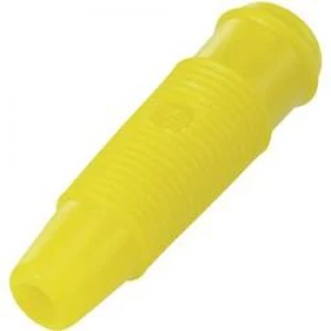 Jack socket Socket straight Pin diameter 4mm Yellow SCI