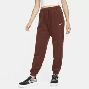 Nike W Nsw Essential Plush Hr Jogger, Bronze Eclipse/White, Female, Pants, DD5110-273