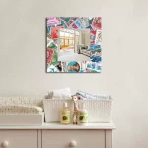 MA-22 Multicolor Stamps Decorative Mirror