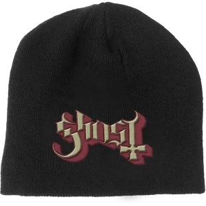 Ghost - Logo Mens Beanie Hat - Black