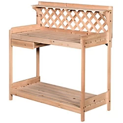 Outsunny Garden Table Garden Wood 1120 x 510 x 1140 mm