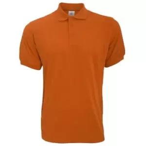 B&C Safran Mens Polo Shirt / Mens Short Sleeve Polo Shirts (XL) (Pumpkin Orange)