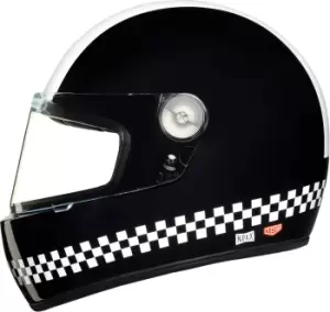 Nexx X.G100R Finish Line Helmet, black-white, Size L, black-white, Size L