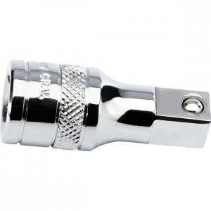 Draper 3/8" Drive Polished Chrome Socket Extension Bar 3/8" 50mm