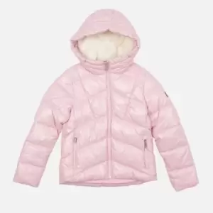 Barbour International Girls Valle Quilt Jacket - Candy Pink - L (10-11 Years)