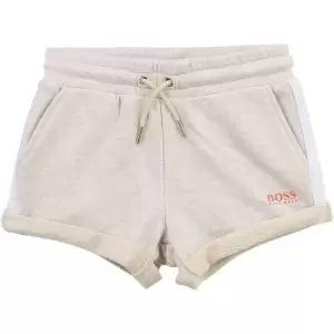 Boss Cotton fleece shorts - Beige