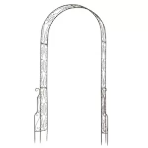 Outsunny Metal Decorative Garden Rose Arch/Arbour/Trellis