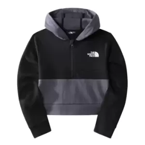 The North Face Girls Slacker Quarter-Zip Hoodie - Black