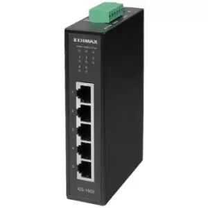 EDIMAX IGS-1005 Industrial Ethernet switch No. of Ethernet ports 5 LAN data transfer rate 10 GBit/s