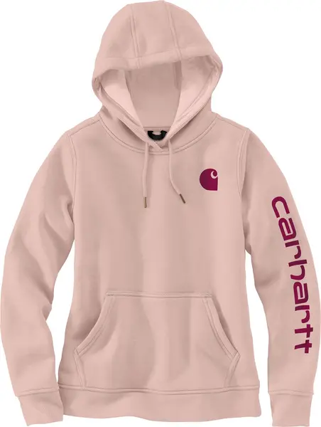 Carhartt Clarksburg Logo Ladies Hoodie, pink, Size XS for Women