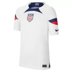 Nike USA Home Match Shirt 2022 2023 Juniors - White