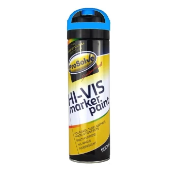 Hi-Vis Fluorescent Spray Paint Survey Marker 500ml - Blue