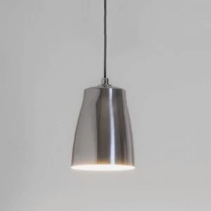 1 Light Large Ceiling Pendant Polished Aluminium, E27