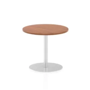 Italia Poseur Table Round 600 Top 725 High Walnut