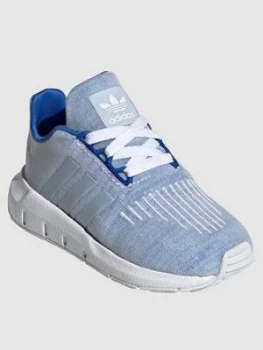 adidas Originals Infant Swift Run I Trainers - Blue, Size 3