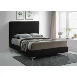 Envisage Trade - Glinis Upholstered Beds - Plush Velvet, Super King Size Frame, Black - Black