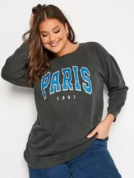 Yours Logo Sweatshirt - Grey, Size 20, Women