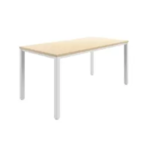 Tc Fraction Infinity 160 x 80 Meeting Table - Maple with White Legs