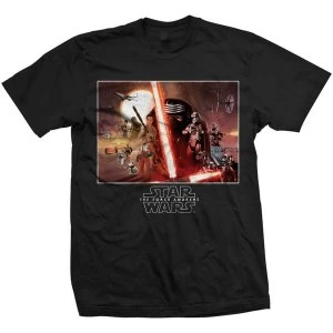 Star Wars - Episode VII Collection Unisex Small T-Shirt - Black