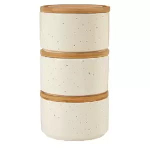 Set of 3 Stackable Canisters in Wilder Speckle