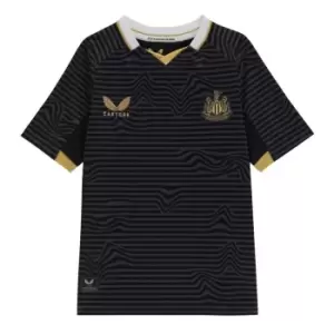 Castore Newcastle United Away Shirt 2021 2022 Junior - Black