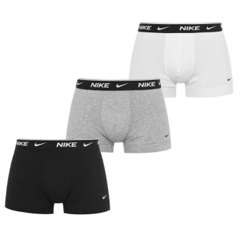 Nike 3 Pack Boxer Trunks Mens - Blk/Gry/Wht MP1