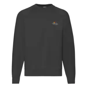 Fruit of the Loom Mens Vintage Logo Set-in Sweatshirt (XL) (Black)