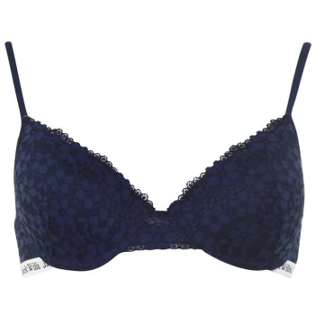 Jack Wills Bournewell Lace T-Shirt Bra - Navy