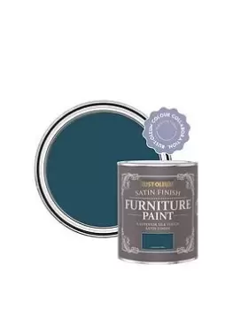 Rust-Oleum Satin Finish Washable Furniture Paint In Commodore Blue - 750 Ml Tin