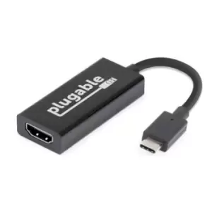 Plugable Technologies USBC-HDMI USB graphics adapter Black