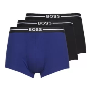 Hugo Boss 3 Pack Organic Mixed Trunks Black/Blue Size L Men