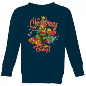 Looney Tunes Its Christmas Baby Kids Christmas Jumper - Navy - 11-12 Years