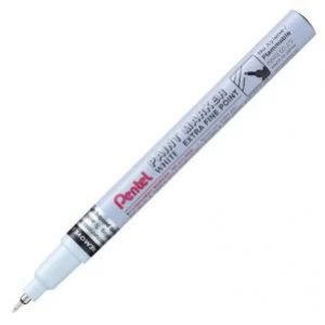 Pentel MFP10 W 0.6mm Extra Fine Point Metallic Paint Marker White Pack