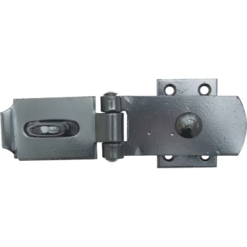 200MM Swivel Hasp & Staple Black