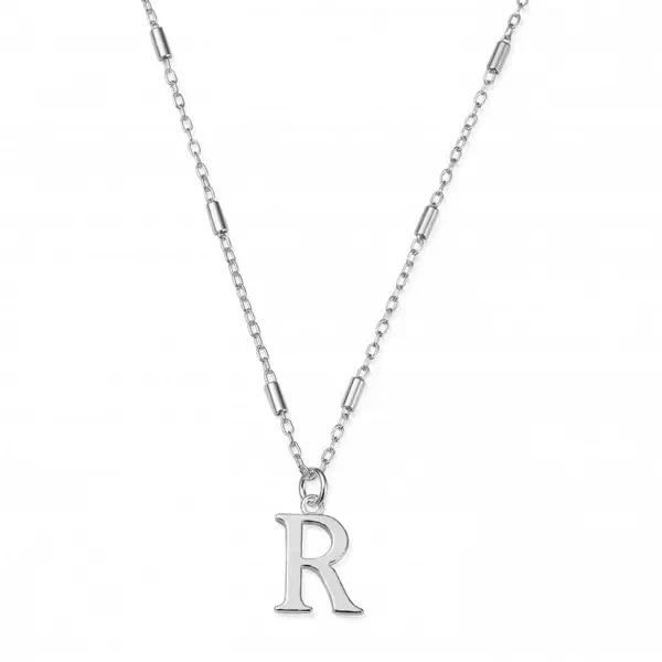 ChloBo Iconic Initial R Silver Necklace SNCC4040R