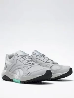 Reebok Lavante Terrain Shoes, Grey/White/Black, Size 5.5, Women