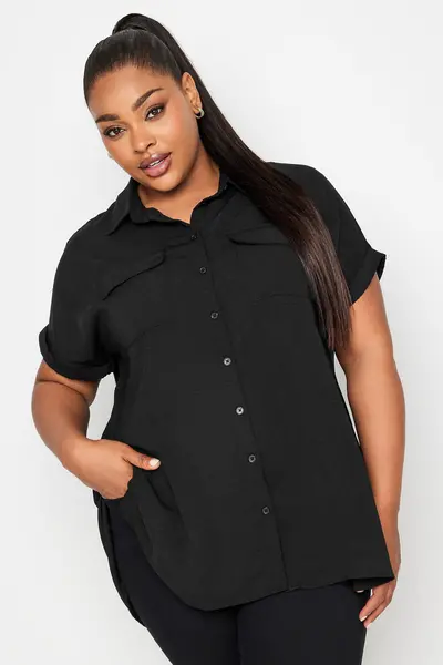 Yours Short Sleeve Shirt Black