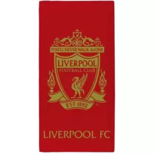 Body Towel Red&Gold 70x140 - Red - Liverpool Fc