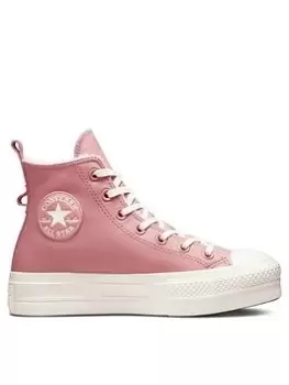 Converse Chuck Taylor All Star Lift Hi-Tops - Pink, Size 8, Women