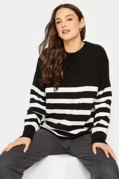 Tall Stripe Drop Shoulder Jumper