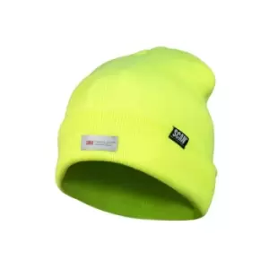 Scan SCAHVBEAN Hi-Vis Yellow Beanie Hat