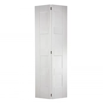 Shaker Internal Bi-fold Primed White 8 Panel Door - 686 x 1981mm