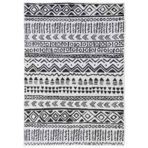 Duo Weave Indoor/Outdoor Rug Tribal Black 230 X 160Cm