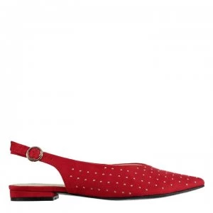 Firetrap Saski Ladies V Flat Shoes - Red