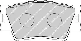 Ferodo FDB1892 Brake Pad Set Front Axle Premier Car