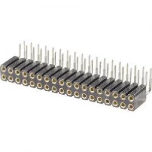 W P Products Precision Socket Terminal Strip Pitch 2.54 Number of pins 2 x 10 Nominal current details 3 A