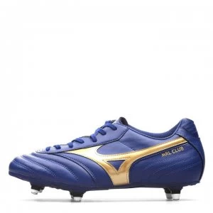 Mizuno Morelia Club SI SG Football Boots - Blue Depths/Gol